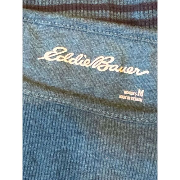 Eddie Bauer Women's Blue Striped Long Sleeve Button-Up Shirt Size M NWT - Picture 4 of 10